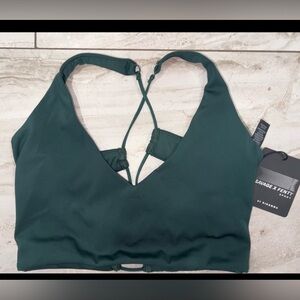 Savage x Fenty Sport Dark Green Strappy Sports bra